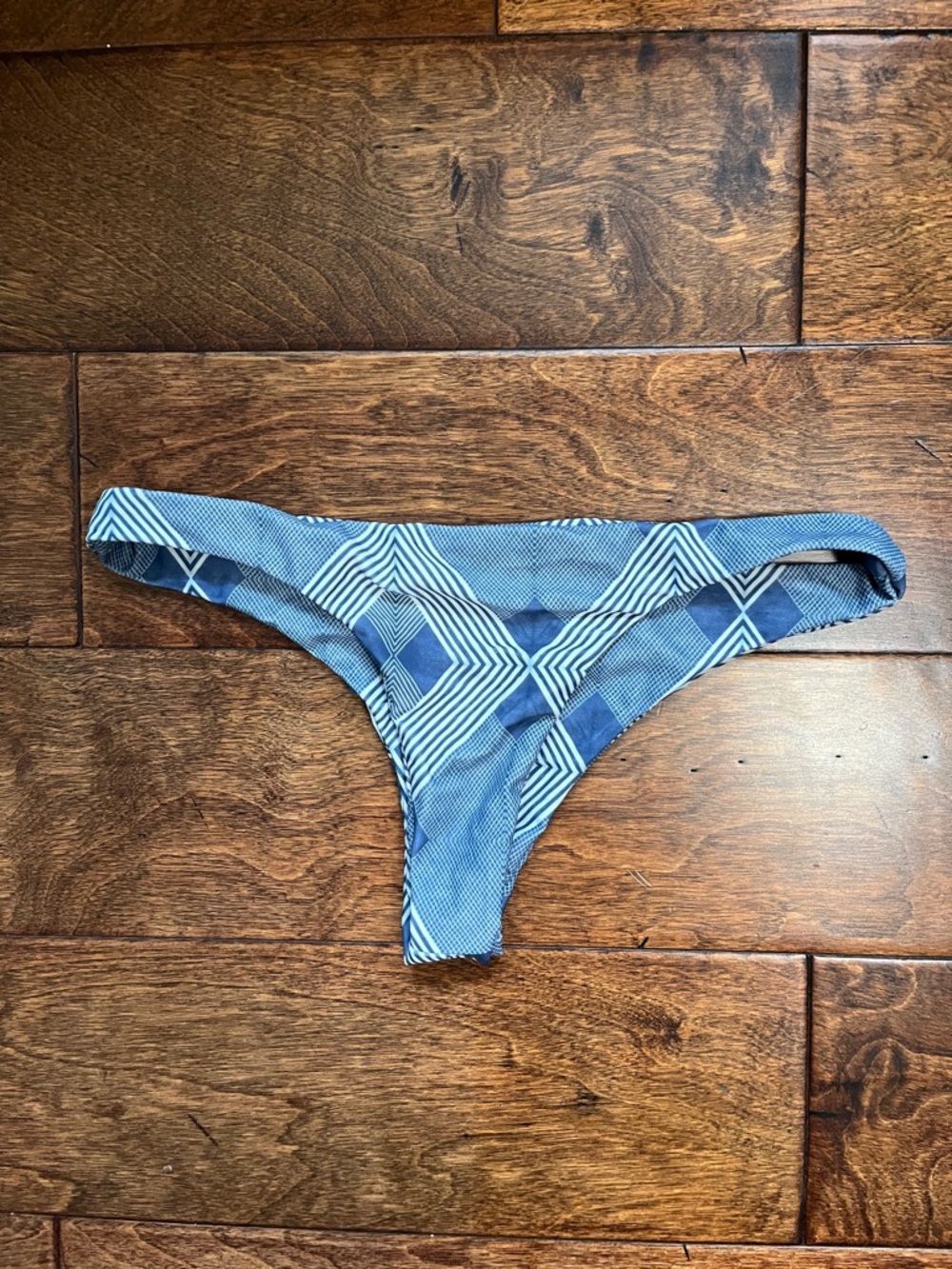 Aila Blue Thong Bikini Bottom